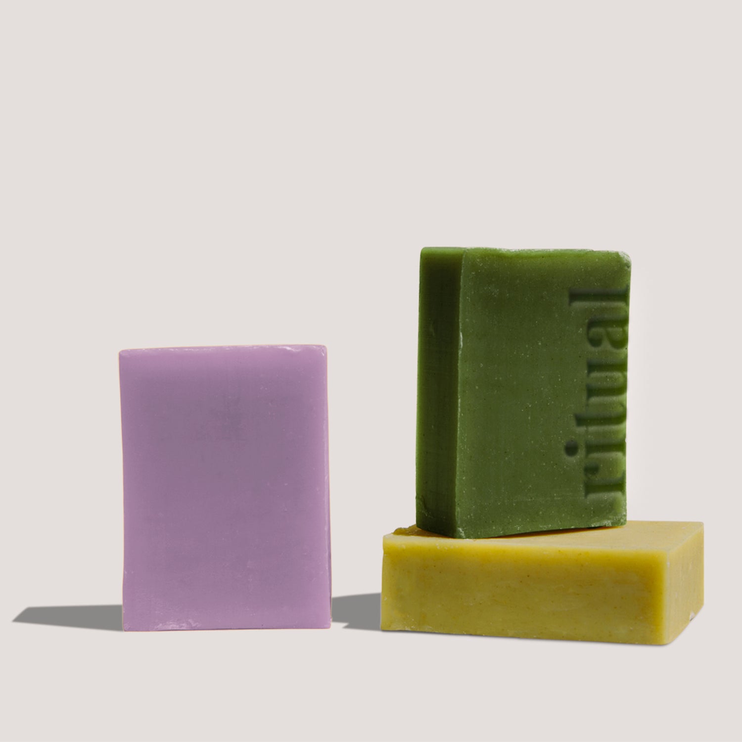 three soap bars